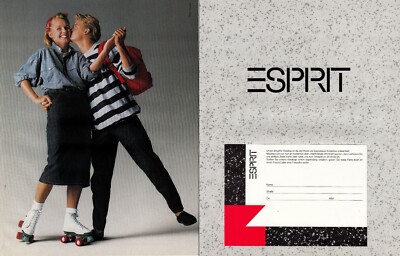 3w24113/ Dekorative Reklame von 1987   Mode von ESPRIT