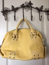 NWT Cole Haan Village Leather Purse Yellow Bag
