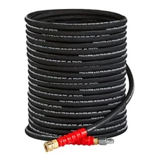 Pressure Washer Hose 3/8 Inch X 50 Ft Quick Connect 4000 Psi High Tensile Wire 