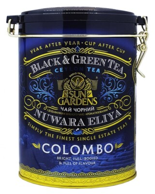 Sun Gardens Tea Colombo Mix 100g Tin box Mix of black and green tea FAST SHIP!