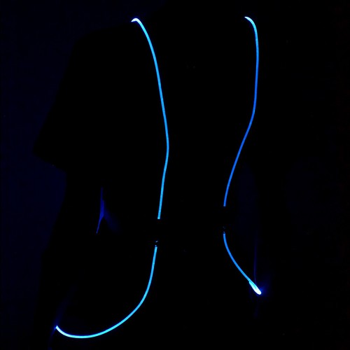 LED Safety Vest Reflective Waistband Running Cycling Scooter Sports Costume Rave - Picture 10 of 15