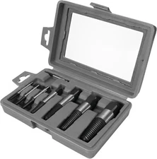 Performance Tool W2968 - 8-Piece Spiral Screw Extractor Set with Tapered Coun...