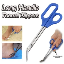 7.87" Toe Nail cutter Easy grip Long Handled Toenail Scissors Clippers Nippers