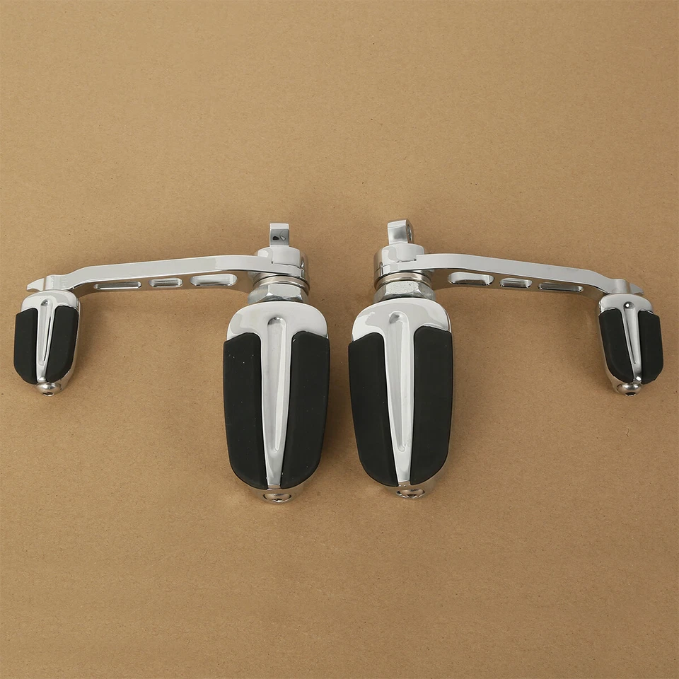 Slipstream Male Mount Foot Pegs With Heel Rest Fit For Harley Softail Sportster - Image 2 of 4