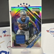 2025 Panini Prizm - Amon-Ra St. Brown Premier Jersey Silver - Lions WR #PJY-ASB
