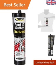 Weather-Resistant Black Roof Sealant - 295 ml (Pack of 6) for Multi-Surface Use