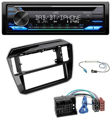 JVC Bluetooth MP3 USB DAB CD Autoradio für Seat Mii Skoda CitiGo 2020-2021 piano