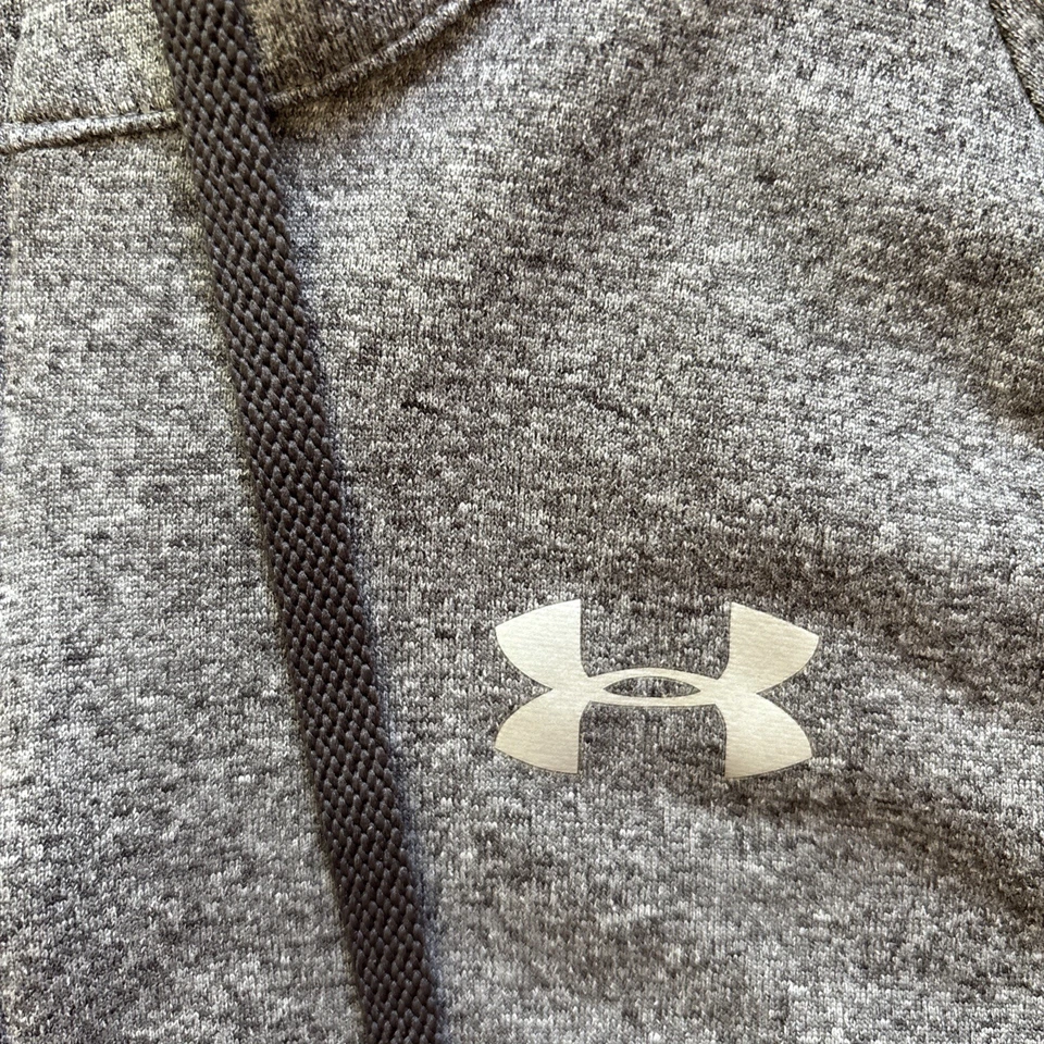 Chaqueta ligera gris con cremallera completa Under Armour Heat Gear para mujer talla mediana Foto 3 de 4