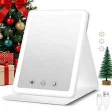 2025 Rechargeable Travel Makeup Vanity Mirror with 72 Led Lights,Portable Lighte