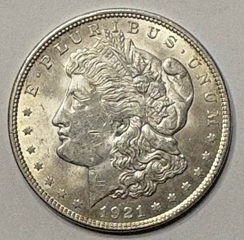 1921 USA $1 MORGAN SILVER DOLLAR COINSNAP GRADED SEE DESCRIPTION PHILADELPHIA