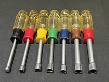 Craftsman Sae 7 Pc Hollow Shank Nut Driver Set Made In Usa 316-12 Craftsman Sae 7 Pc Hollow Shank Nut Driver Set Made In Usa 316-12