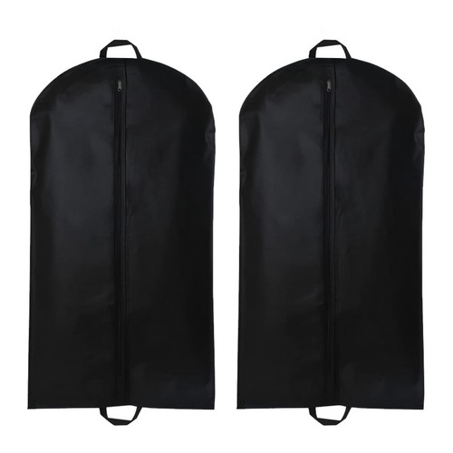 Yelinosk 2 PCS Black Suit Bag for Man 60x120cm, Dust Cover, Carrier, Storage