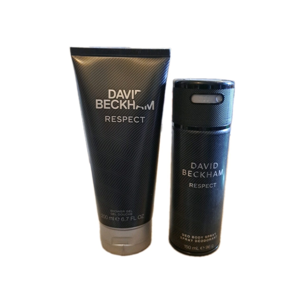 David Beckham Respect Deodorant Body Spray & Shower Gel Set Free P+P