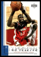 Dikembe Mutombo 2000-01 UD Reserve #1 Hawks NBA READ FREE SHIPPING AutographDen