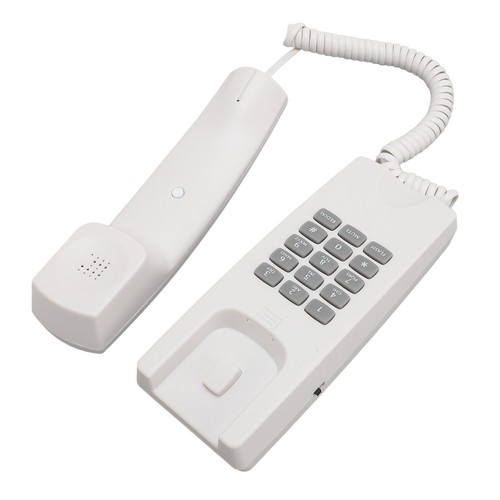 Telefon przewodowy ABS naścienny telefon stacjonarny z regulacją głośności wyciszenie i CB - Zdjęcie 8 z 29