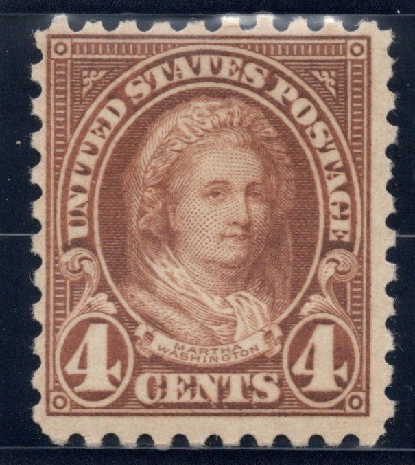 SC#585, 1923--4c Martha Washington, Perf. 10, M/NH