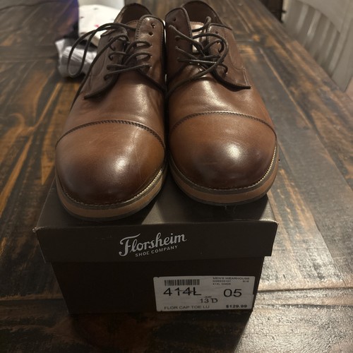 Florsheim Wingtip Dress Oxford Shoes Brown Leather Mens Size 13 - Picture 8 of 8