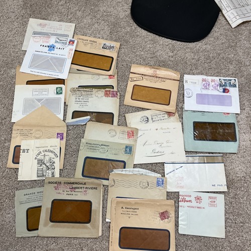 Vintage FRENCH France Envelopes With Stamp Lot of 20 1950’s -1970’s