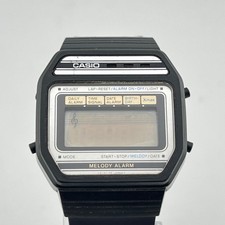Casio 408M-62 Melody Alarm Digital Watch Plays ALL Melodies FOR PARTS OR REPAIR