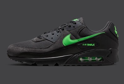Nike Air Max 90 Anthracite Black Green Celtics Sneakers DM0029-015 Size 9.5