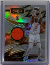 TINA CHARLES 2025-26 SELECT WNBA SPARKS SILVER PRIZMS PATCH #SP-TC SUN