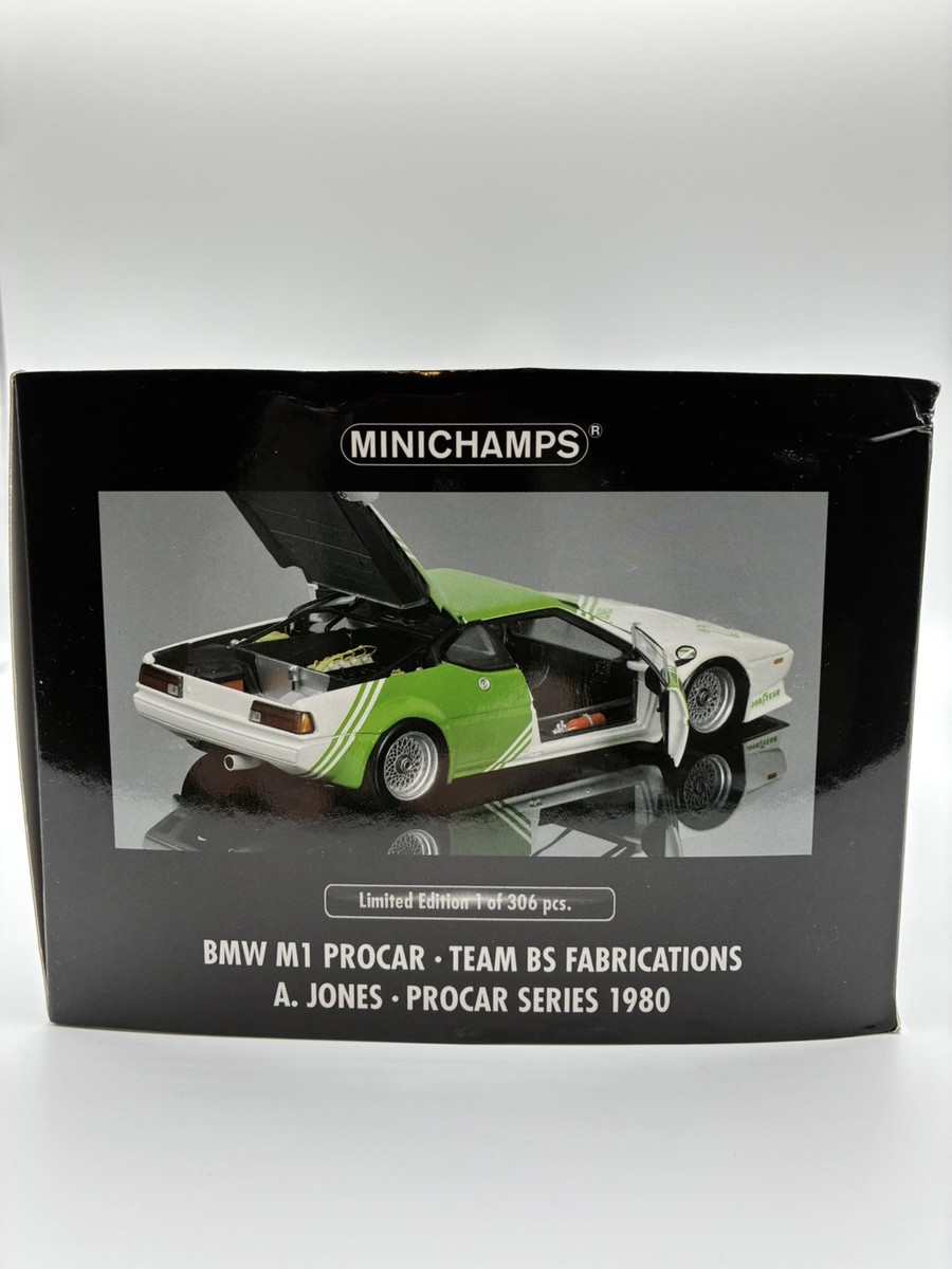 1/18 Minichamps 1980 BMW M1 Procar A. Jones Team BS Fabrications