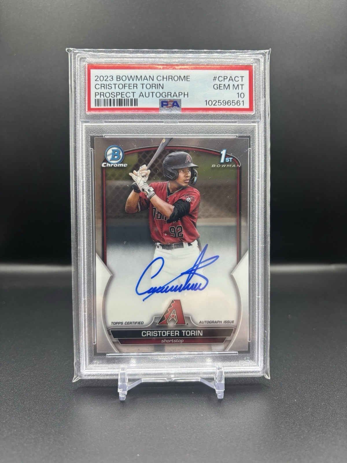 2023 Bowman Chrome Prospects Cristofer Torin Auto #CPA-CT PSA 10