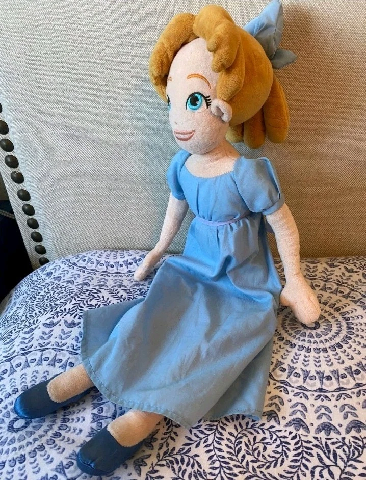 Lot of 9 Plush Dolls of PETER PAN VINTAGE MOVIE. Wendy, Tiger Lily, And More - Image 3 of 4