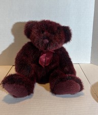 Vintage Russ Red Black Teddy Bear Romanoff Stuffed Plush FREE SHIPPING