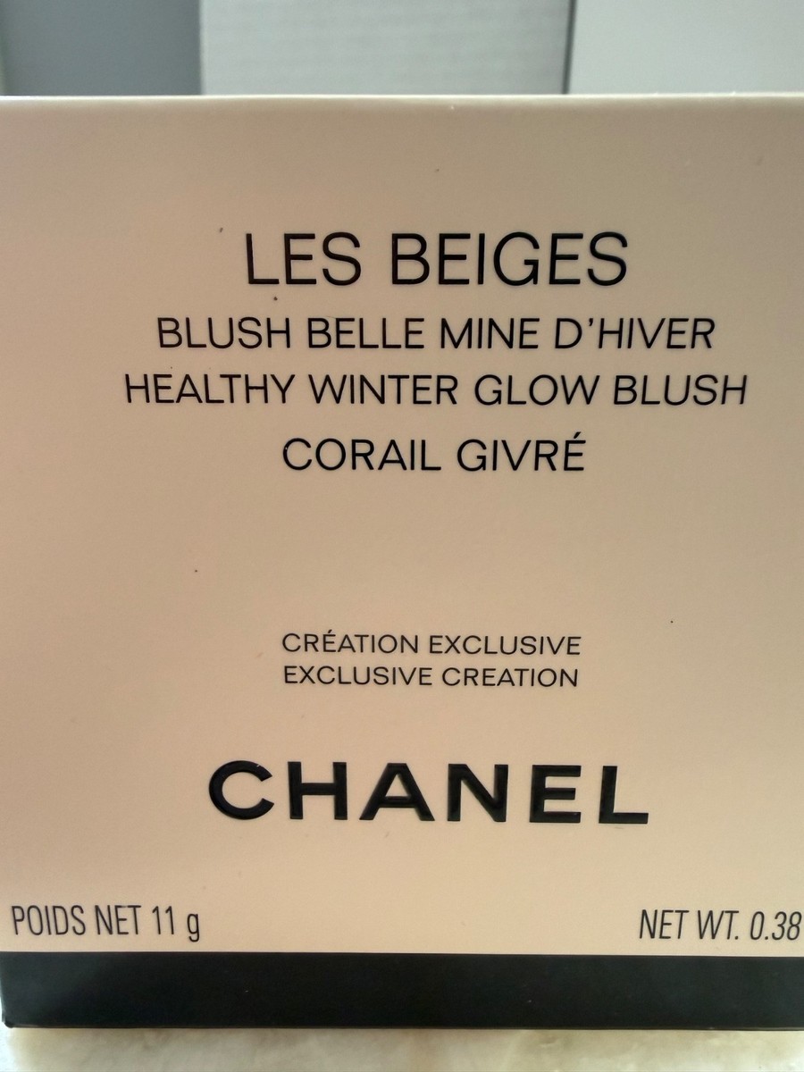 チーク CHANEL LES BEIGES CORAIL GIVRE Rare Chanel Les Beiges Healthy Winter Glow Blush Corail Givré