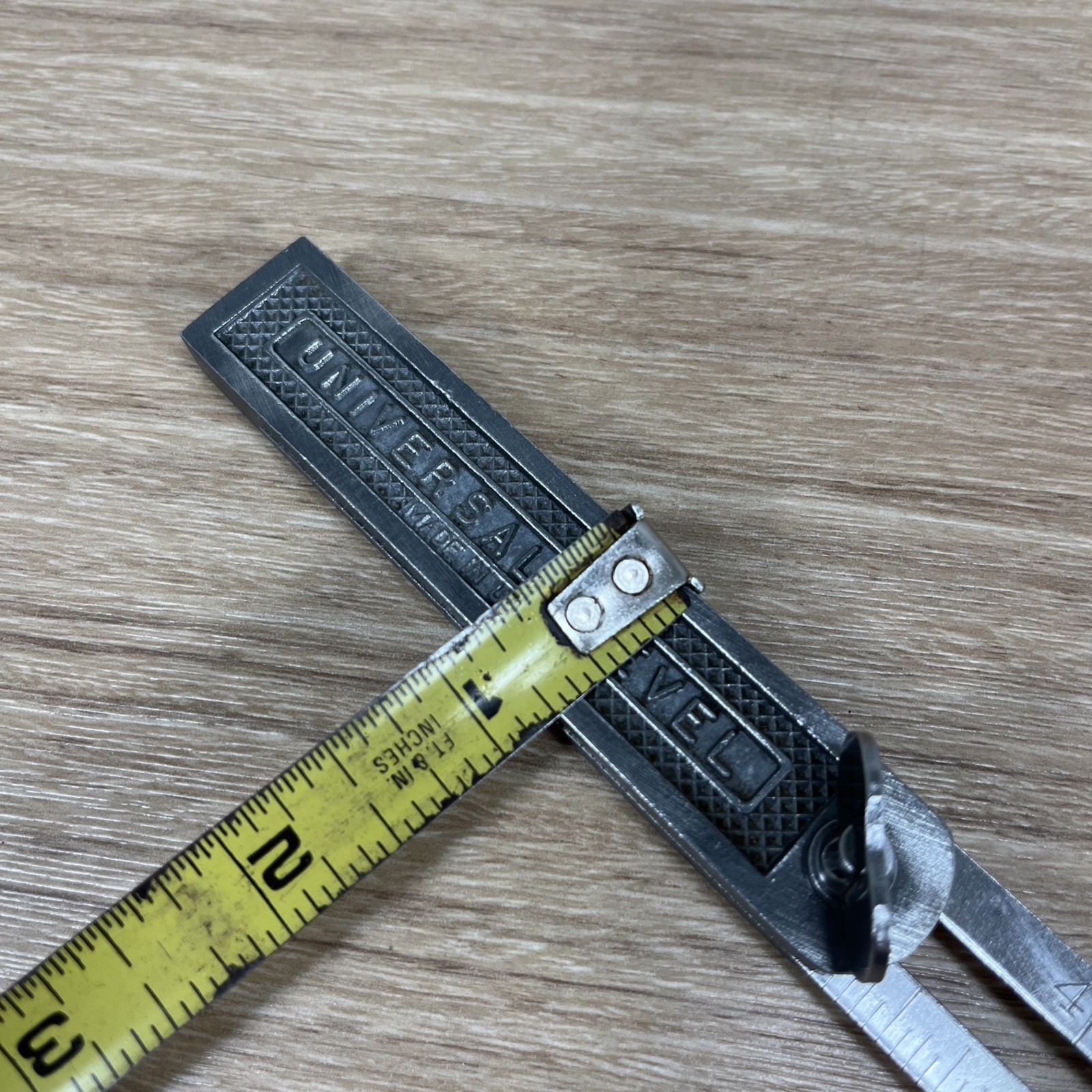 Vintage Universal Bevel Sliding T Bevel 4” Square Angle Tool Metal w/Thumb Screw