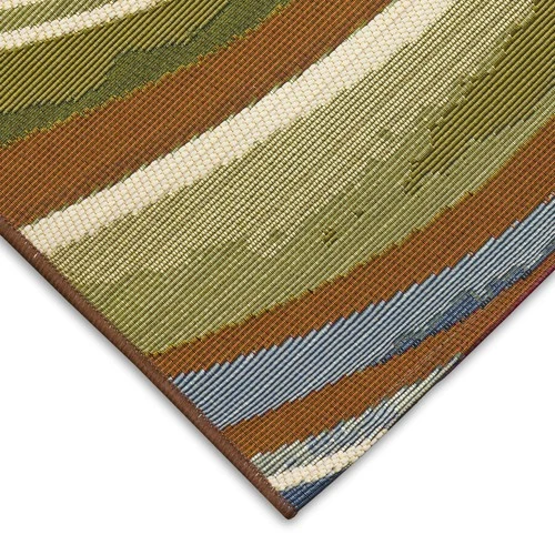 Marina Indoor/Outdoor Power Loomed Synthetic Blend Low Profile Area Rug - Tra... - Picture 6 of 9