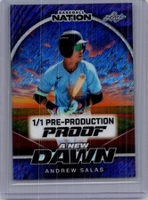 Andrew Salas 2025 Leaf Baseball Nation 1/1 Pre Production Proof