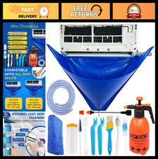 Mini Split AC Cleaning Kit with 2L Pressure Sprayer, Fits 27-37in Units