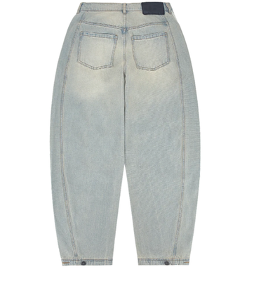 Adidas Women Adilenium Season3 Banana Fitted Washed Denim Pants