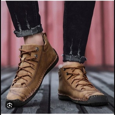 Alcubieree ''5'' Mens 13 US Ankle Chukka Boots Leather Hiking Sport Athleisure