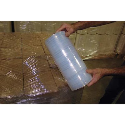 Stretch Wrap, 12'' W X 1500 Ft. L, 90 Ga, Cast Style, Clear, Standard Duty,