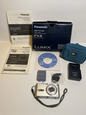 Panasonic LUMIX DMC-FX3 6.0MP Digital Camera - Silver for sale