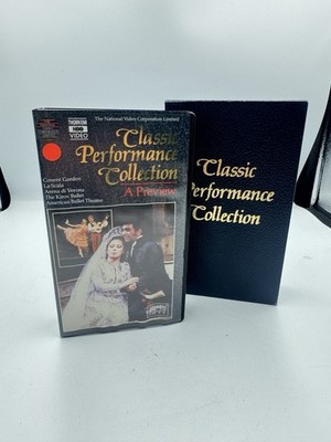 Classic Performance Collection A Preview VHS 1985 Thorn EMI HBO Opera Ballet 
