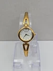 Vintage Pulsar by Seiko Gold Tone Bangle Bracelet Watch New Battery Dainty