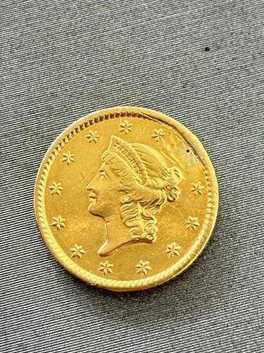 1853 Liberty Head Gold $1 One Dollar Coin