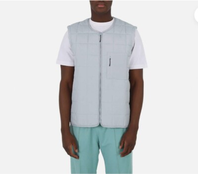 Rains Vest Adult L Sky Blue Liner Quilted Layer Water Repellent Unisex 18160