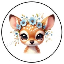 ADORABLE REINDEER HEAD ENVELOPE SEALS LABELS STICKERS PARTY FAVORS