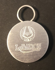 Chysler LeBaron Key Ring Vtg OEM GTS GTC Town Country 5th Avenue Engraved Metal