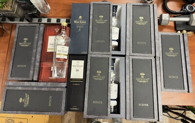 Macallan  Lot of 11 Items - Bottles and Original Boxes.