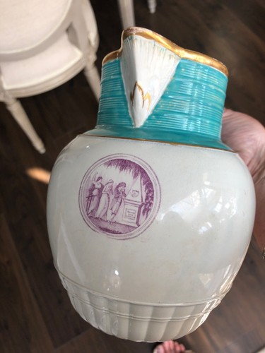 Antiker Perlbesteck Krug um 1805 zum Gedenken an Nelson Tod, Neale & Co ?