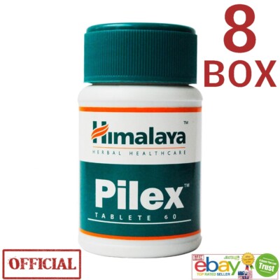 PILEX Himalaya USA OFFICIAL 8 box 480 tablets Vegetarian Botanical 100% Herbs