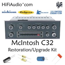 McIntosh C32 preamp restoration recap repair upgrade rebuild kit fix capacitor