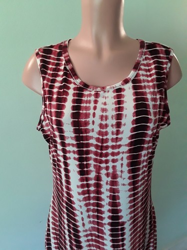 MT Collection Tie-dye A-line Maxi Dress w Pockets XL - Picture 3 of 7