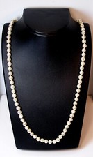 23.75 inch Strand Akoya Cultured Pearls 6-6.5 mm 14K White Gold Was 1,595 Video